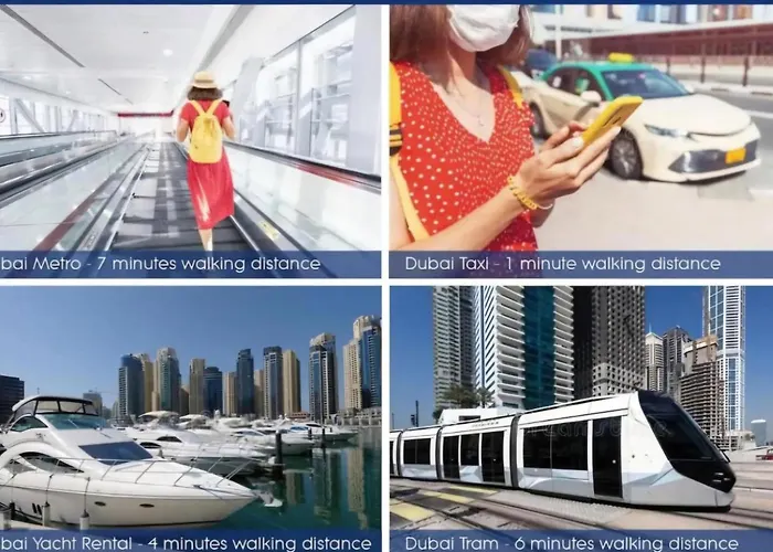 Diamond Marina Inn - Offers Stunning 2-Bedroom Apartment 5 Min Walking Distance Marina Jbr Beach, Metro And Marina Walk